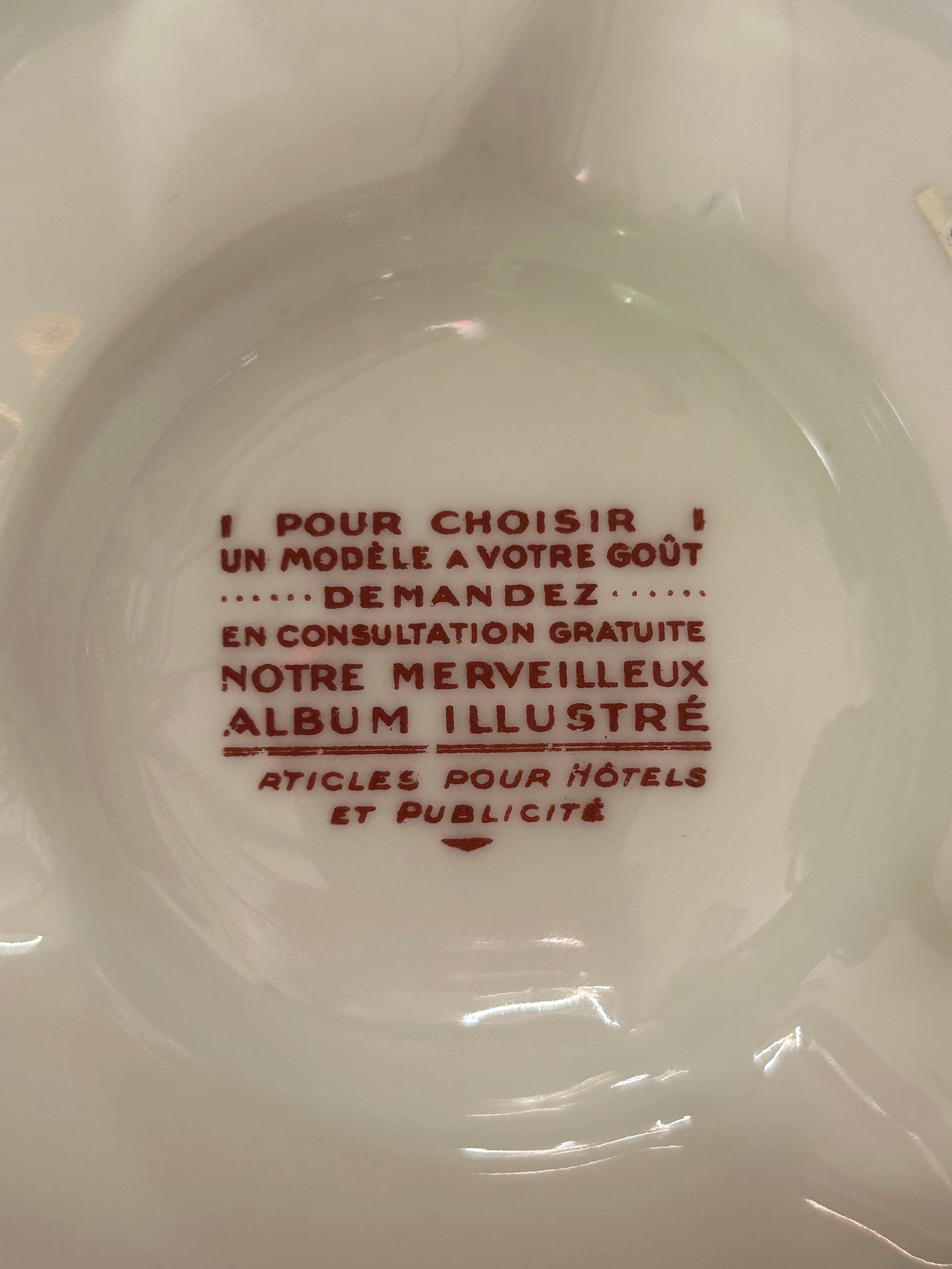 P.Pastaud Limoges Porcelain Ash Tray