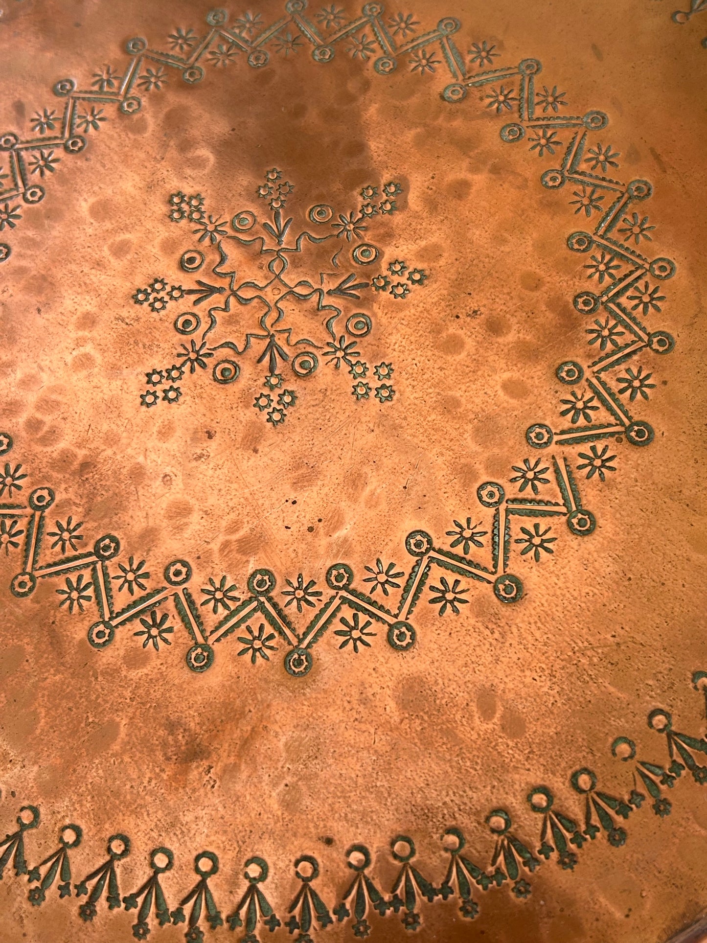 Vintage Copper Tea Tray