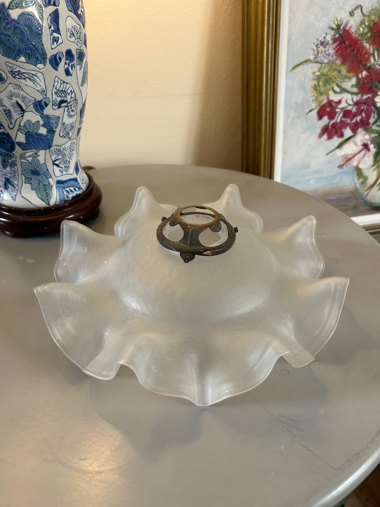 Vintage Handkerchief Light Fixture