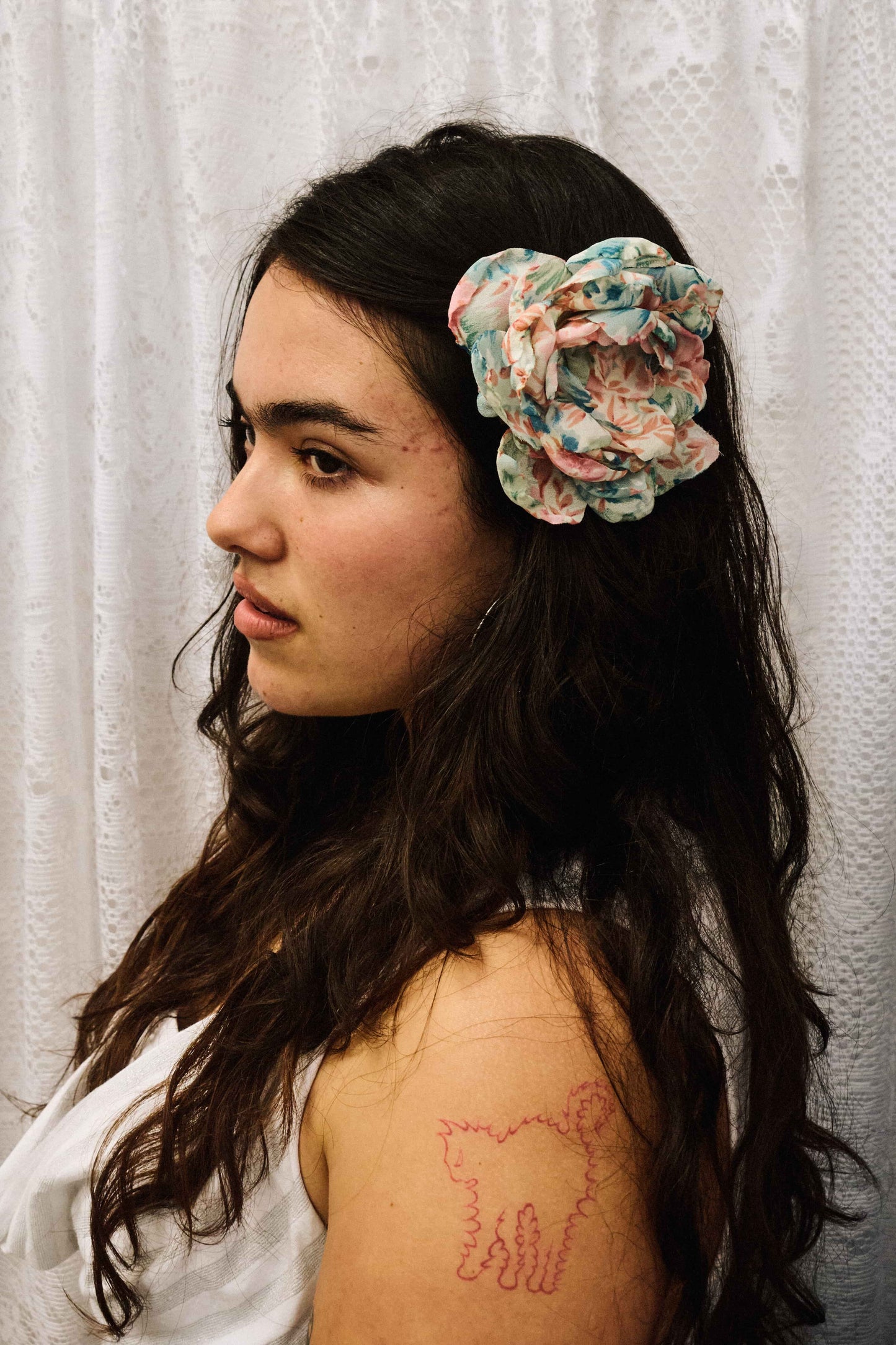 Rose Hair Clip Floral