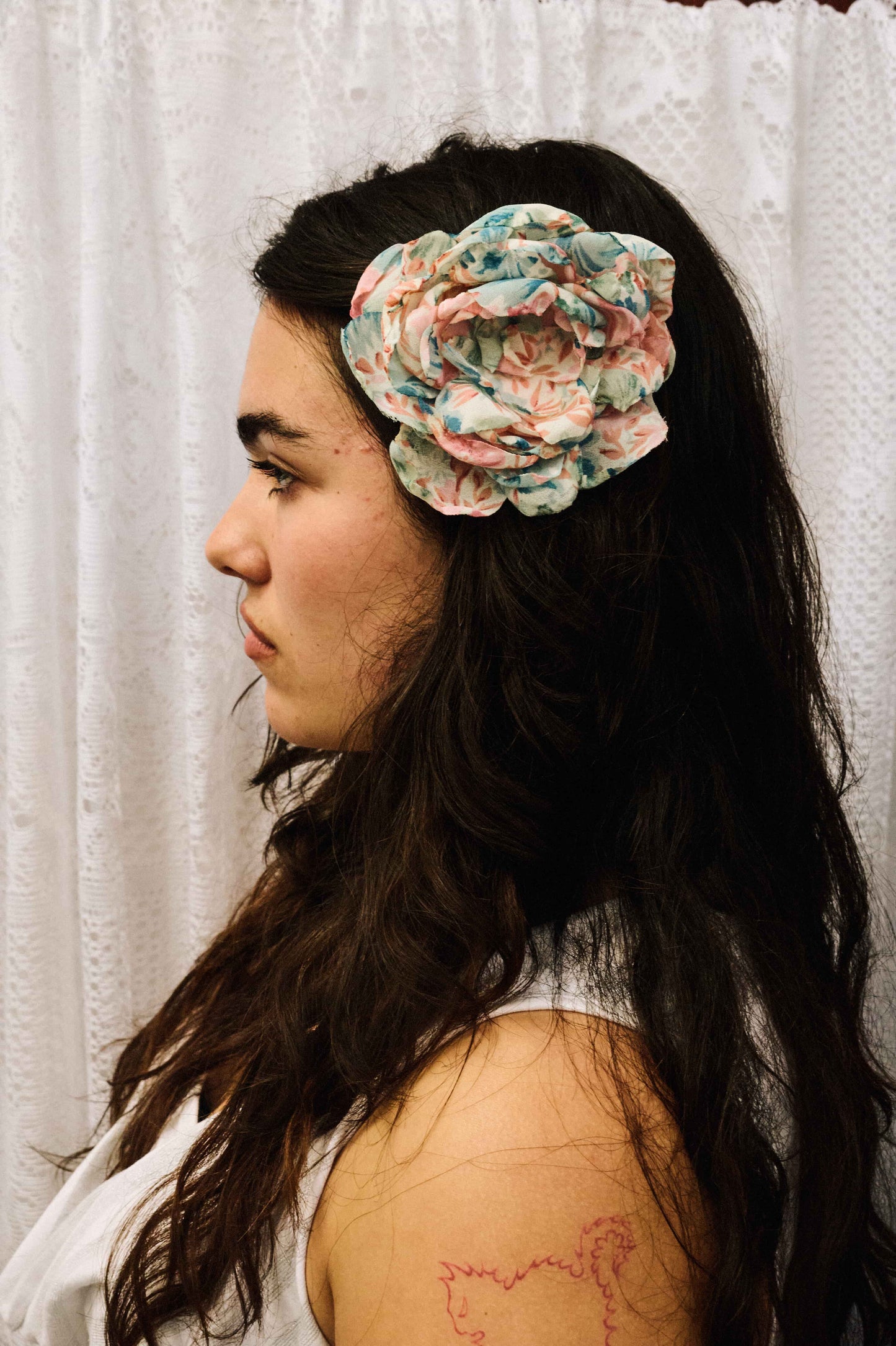 Rose Hair Clip Floral