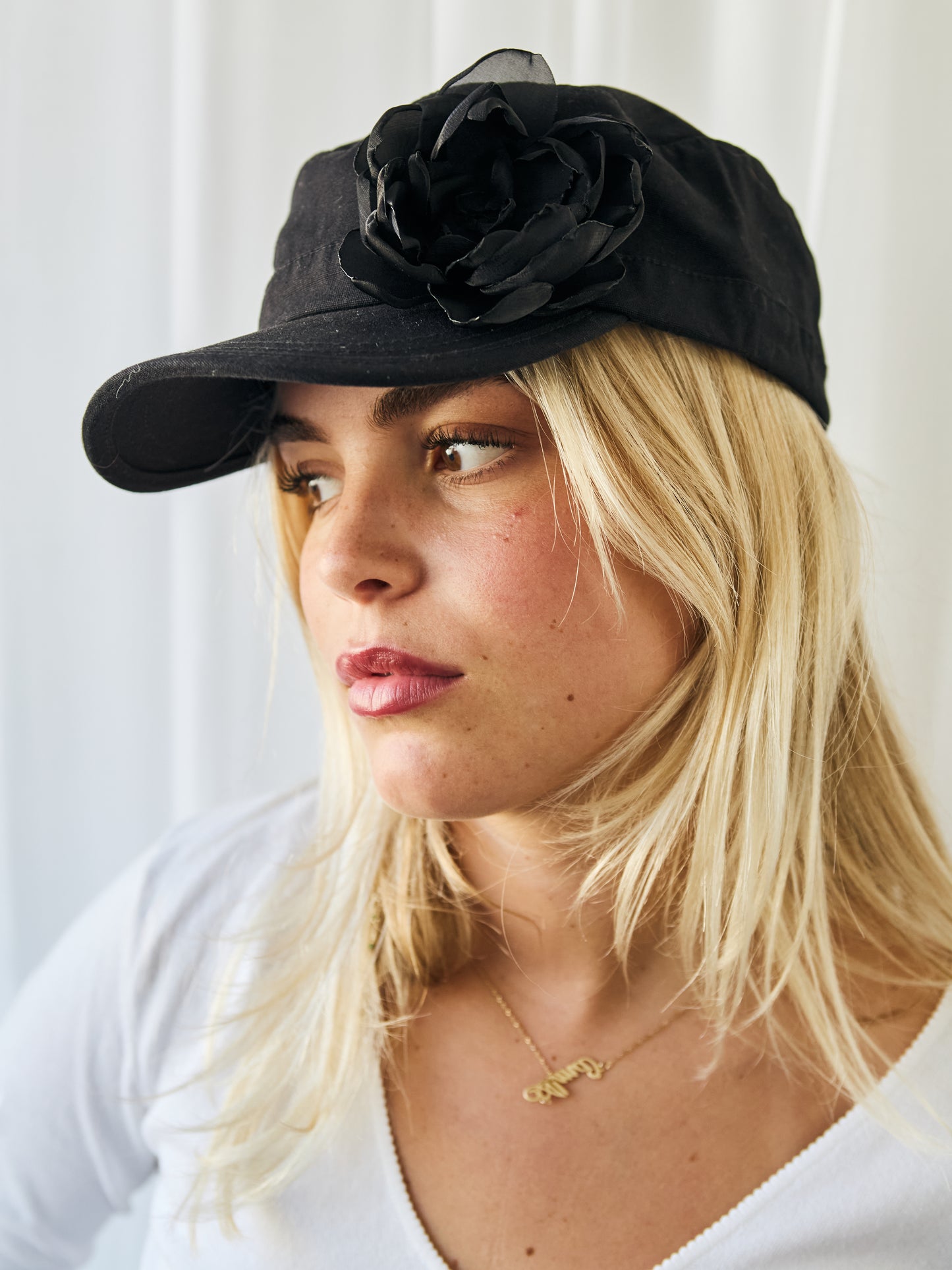 Rose Cap Black
