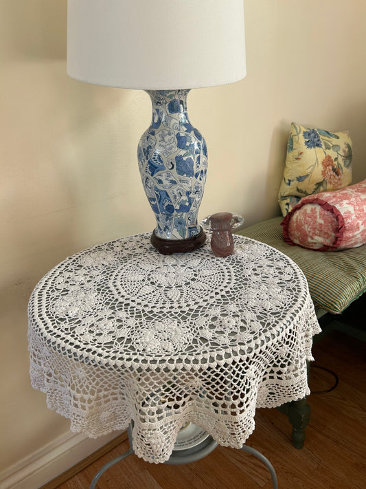 Crochet Circular Lace Table Cloth