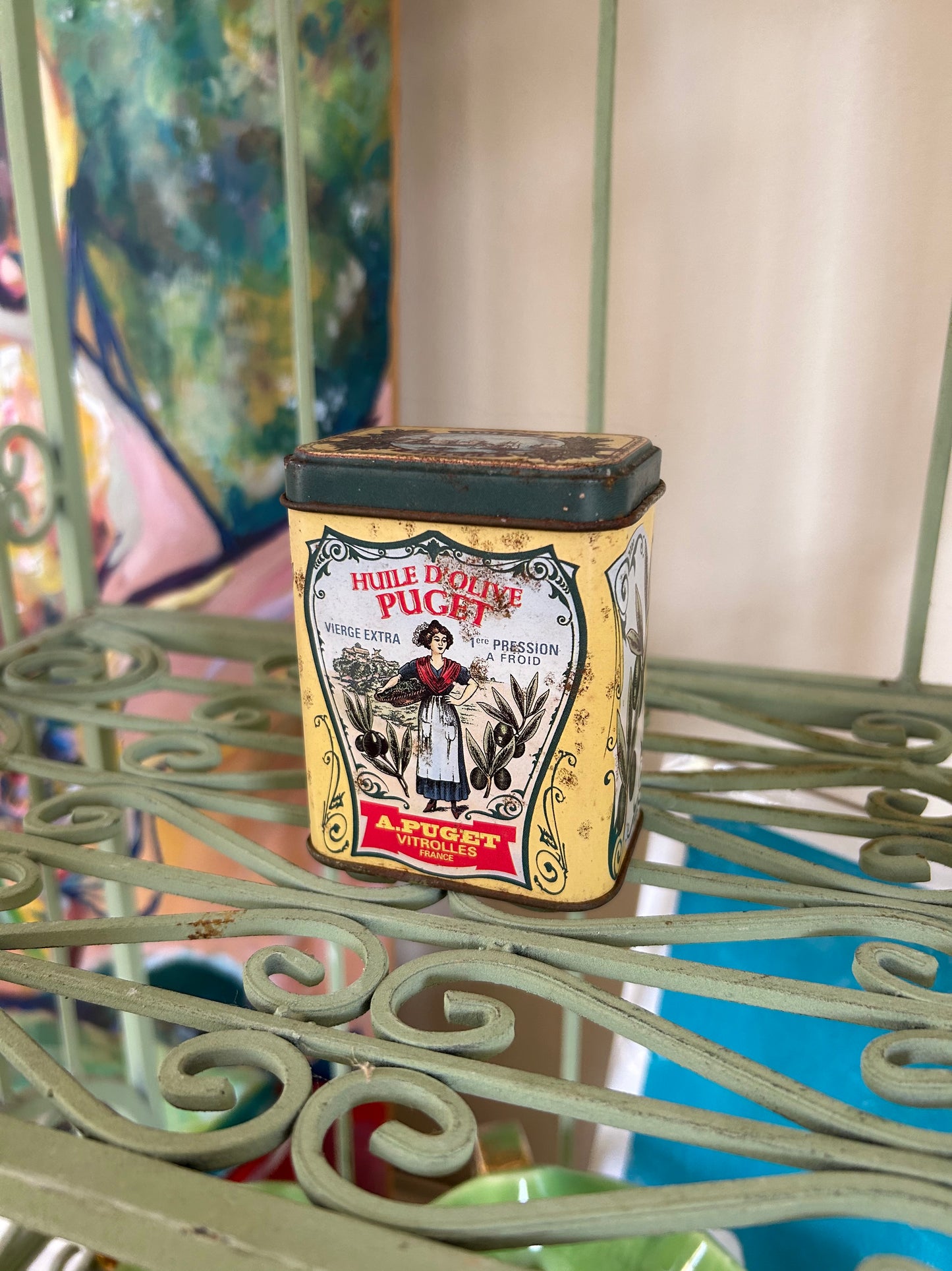 Vintage Olive Oil Tin